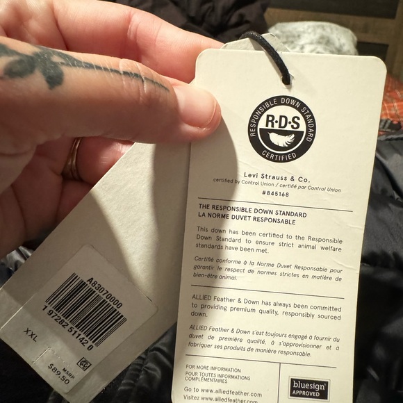 Levi down puffer lightweight jacket - Picture 3 of 3